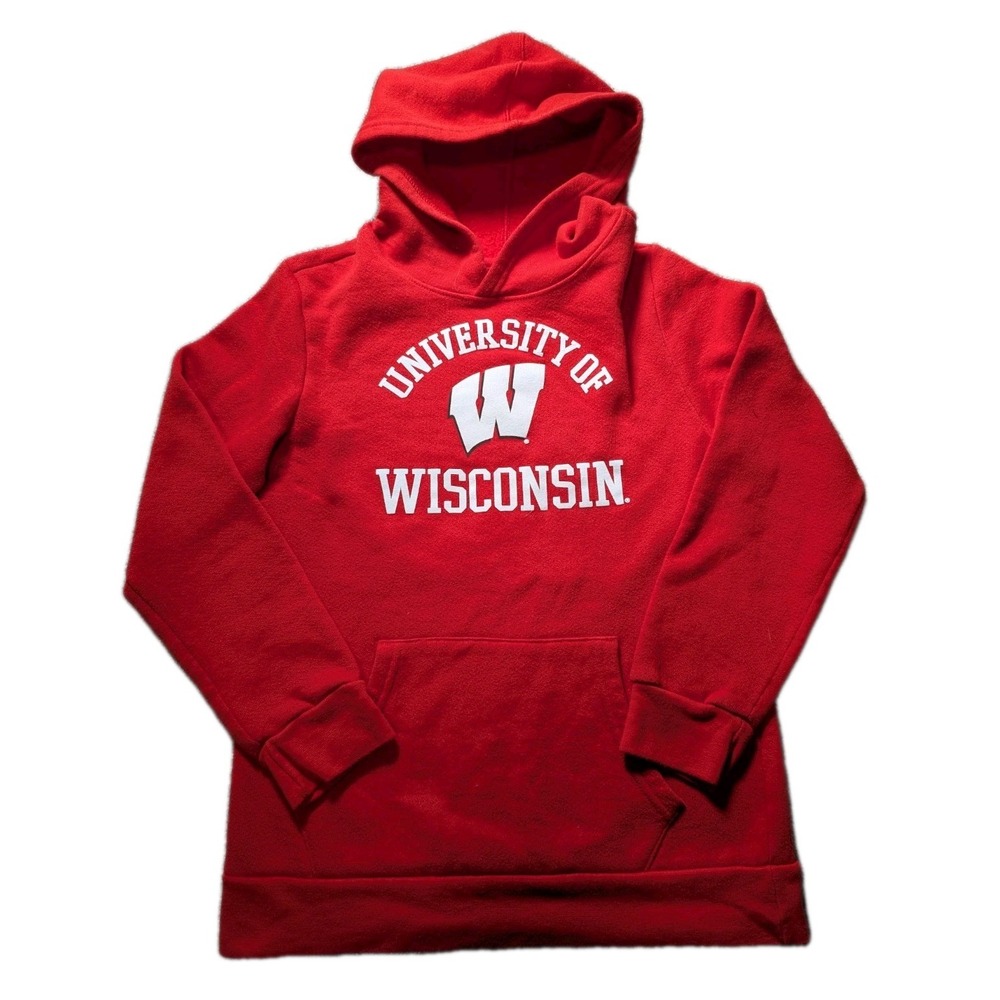 University Of Wisconsin Youth Large Team Athletics Red Hoodie